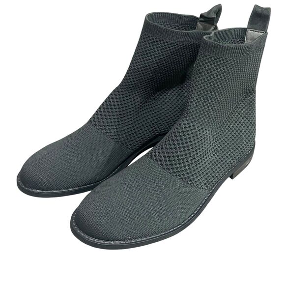 Eileen Fisher Jude Recycled Stretch Knit Bootie‎ Grey - Picture 1 of 9